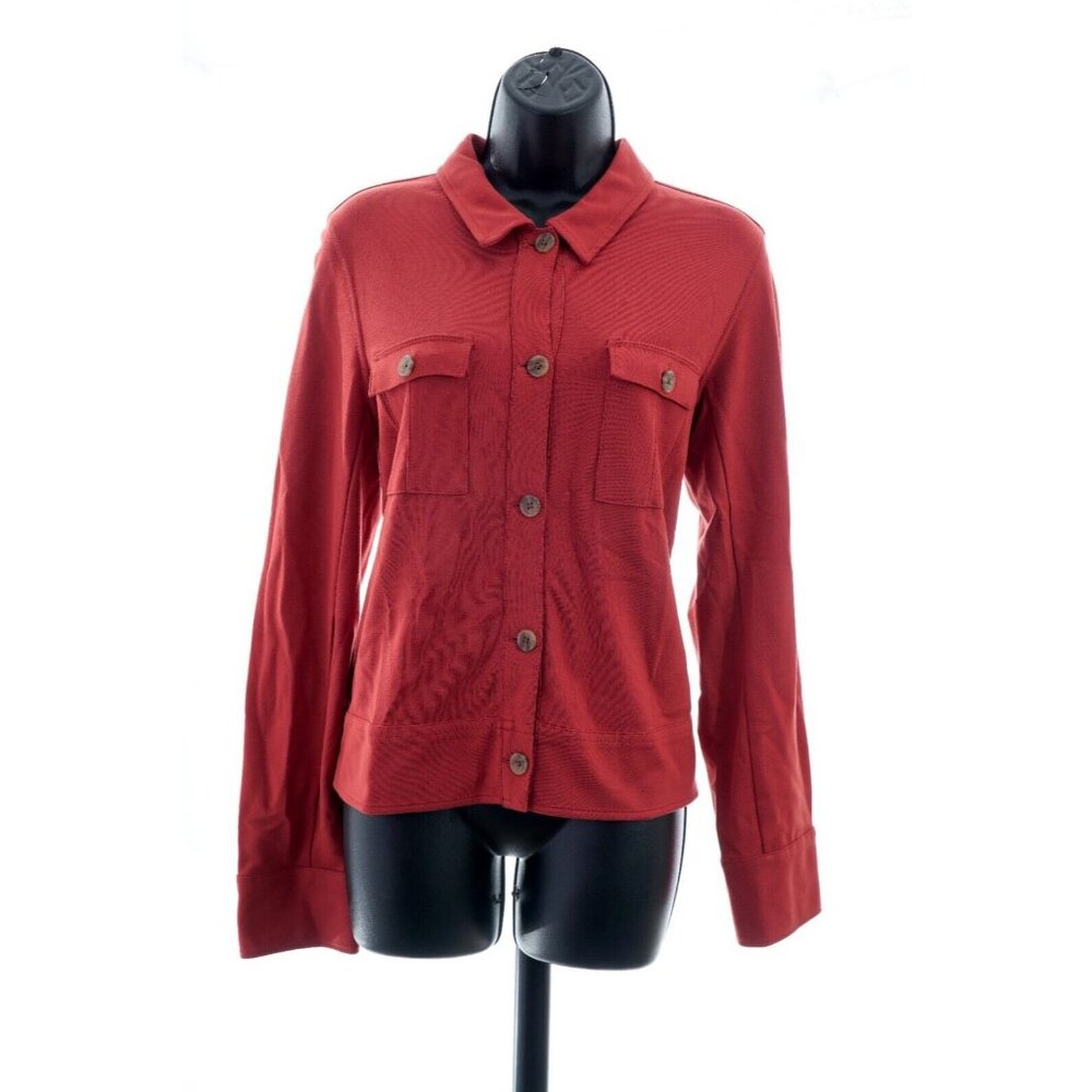 J. Jill Wearever Jacket Coat Button Front  Women's Sz S